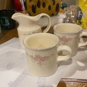 Vintage mug and creamer boat PFALTZGRAFF